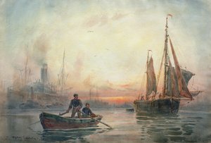 Sunset in the Pool of London, 1913